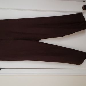 EILEEN FISHER Brown Irish linen wide-leg pants Size L